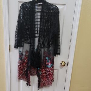 Elegant Black and Multicolor Women's Jacket